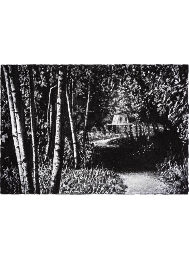 Love On Path By The Railway, Todmorden Giclee Print Framed 60cm x 40 cm