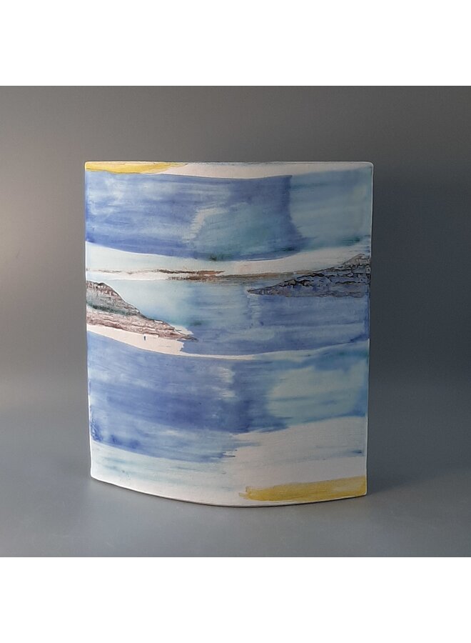 Blue Shore Large Cylinder Vase 31