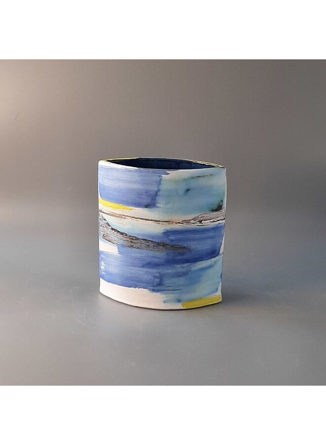 Vase Cylindre Petit Blue Shore 33