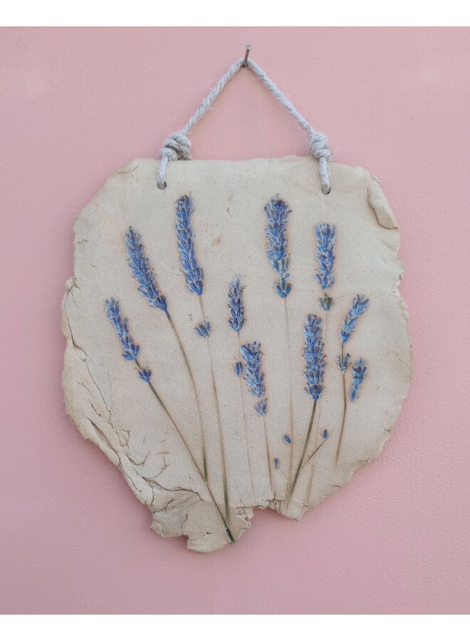 Lavender  Plaque - stoneware