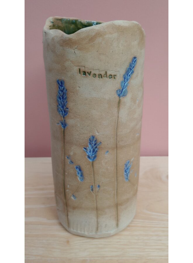 Lavender vase - stoneware
