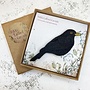 Blackbird beak right brooch 136