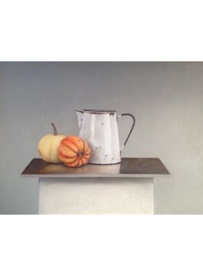 Enamel Jug and Pumpkins - Art Print 059