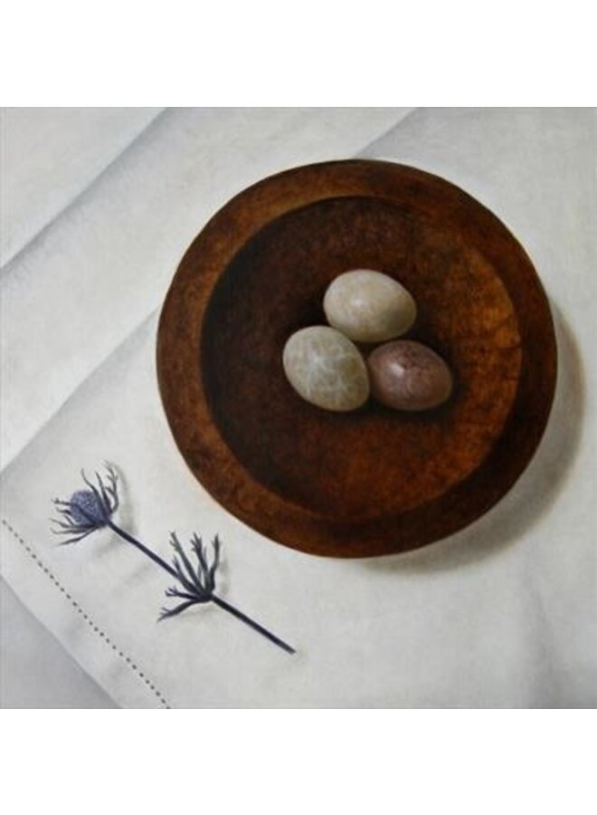 Marble Eggs in a Turned bowl card