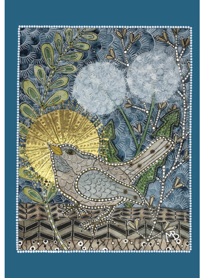 Golden Wren Art Card 06