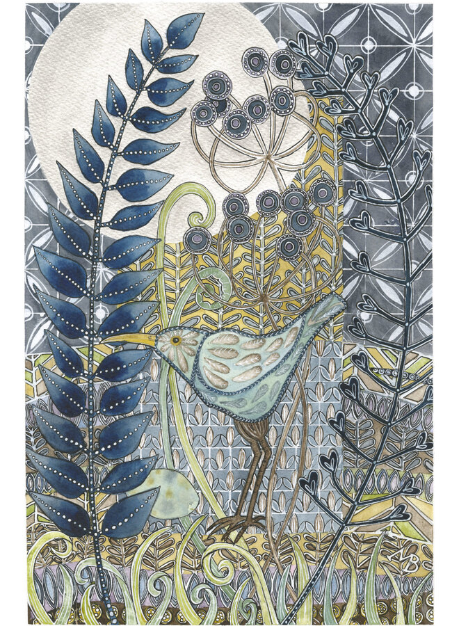 Carte d’art Courlis Bécasseau 03