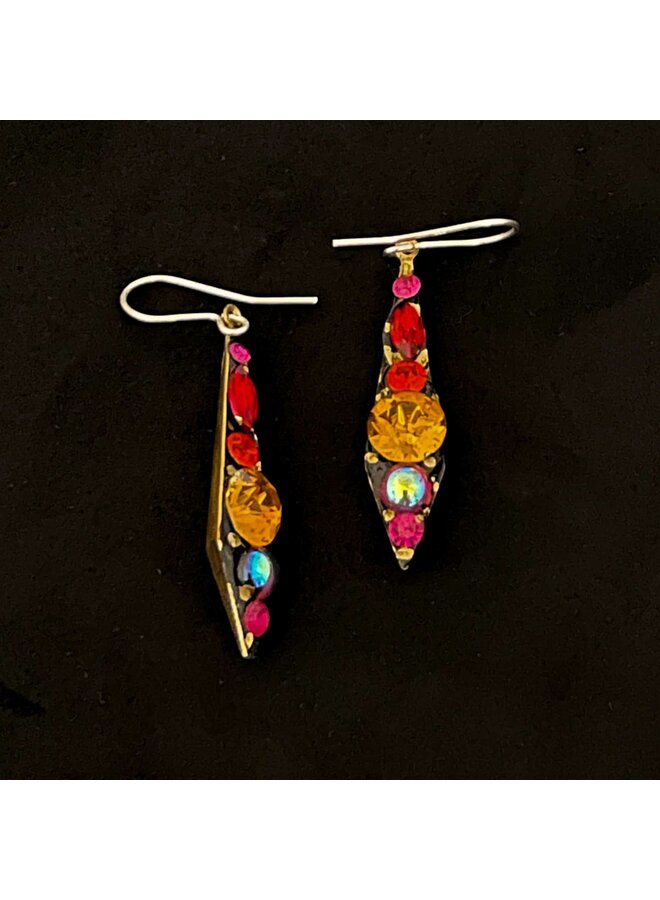 Multicolour Icicle Drop Earrings 528