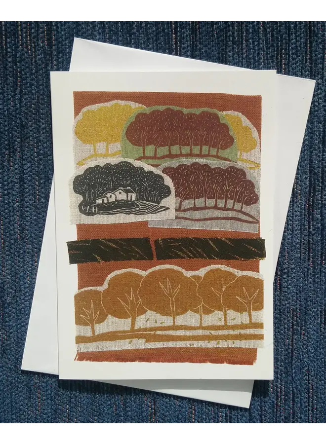 Tarjeta de collage de la cabaña del guardabosques de Gail Kelley 30