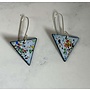 Pendientes colgantes triangulares esmaltados confeti 21