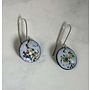 Round Enamel Drop Earrings Confetti 17