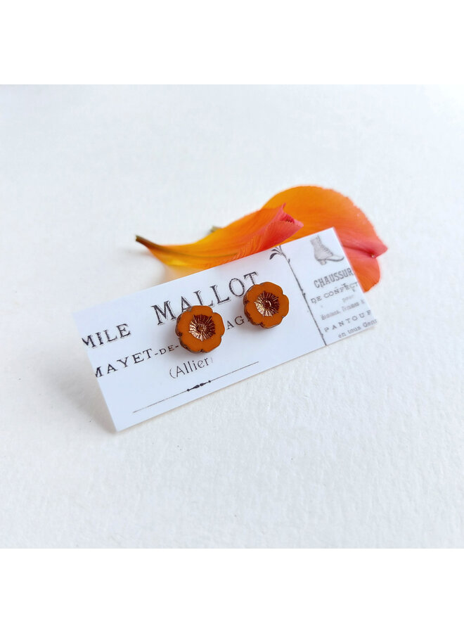 Bohemia aretes de naranja quemados 24