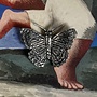 Broche épingle en étain petit papillon 51