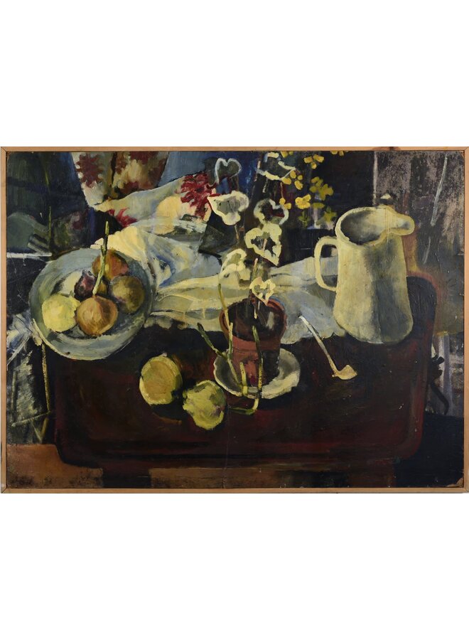 Onions and Pipe Still Life