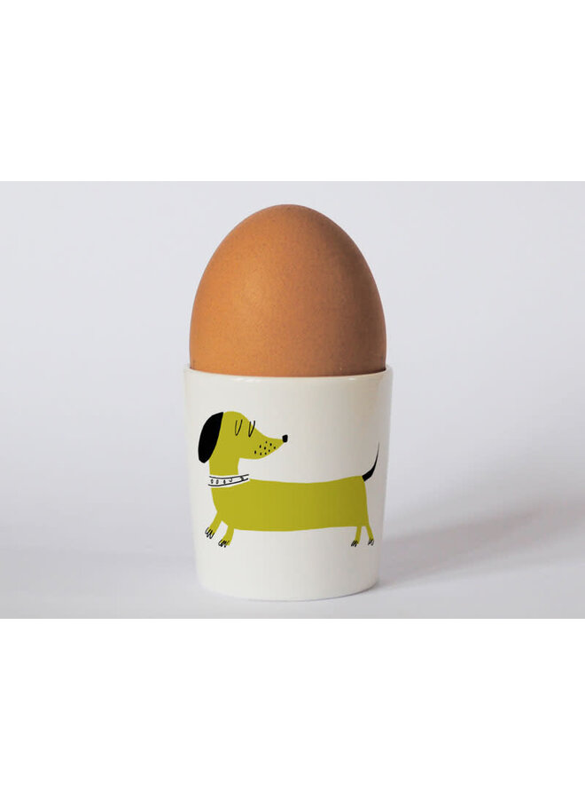 Countryside Doxie Dog Green Eggcup 237