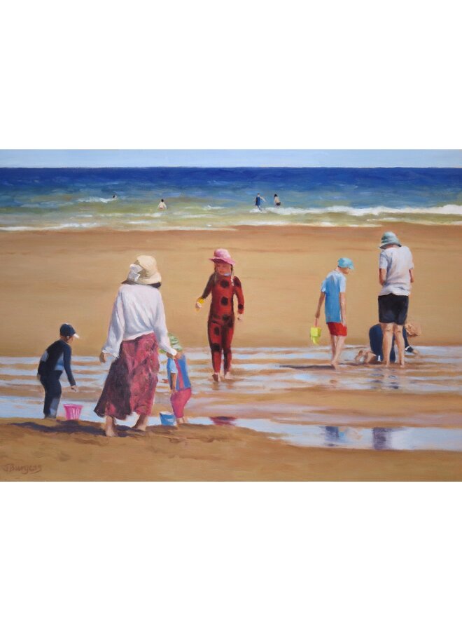 En la playa, Reighton Sands