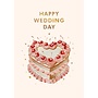 Happy Wedding Day Embossed card