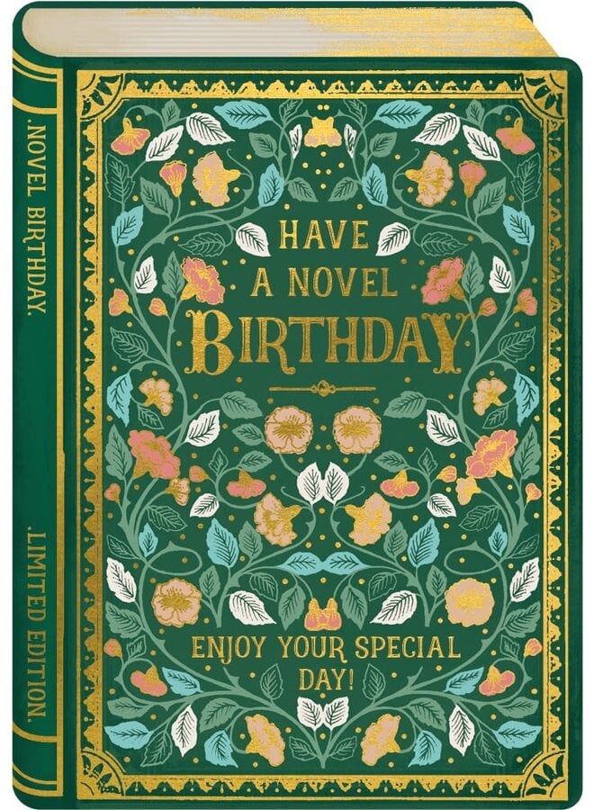 Have a Novel Birthday Story Book card