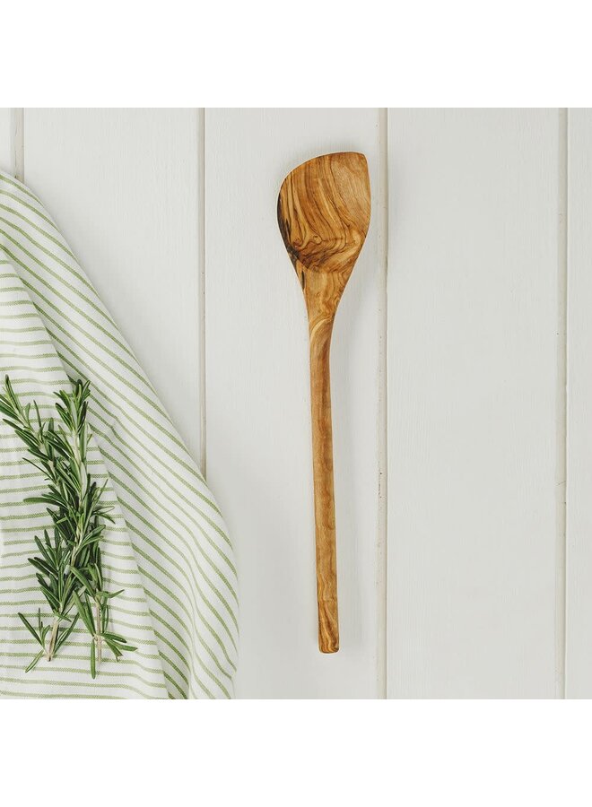 Olive Wood Corner Spoon 30cxm