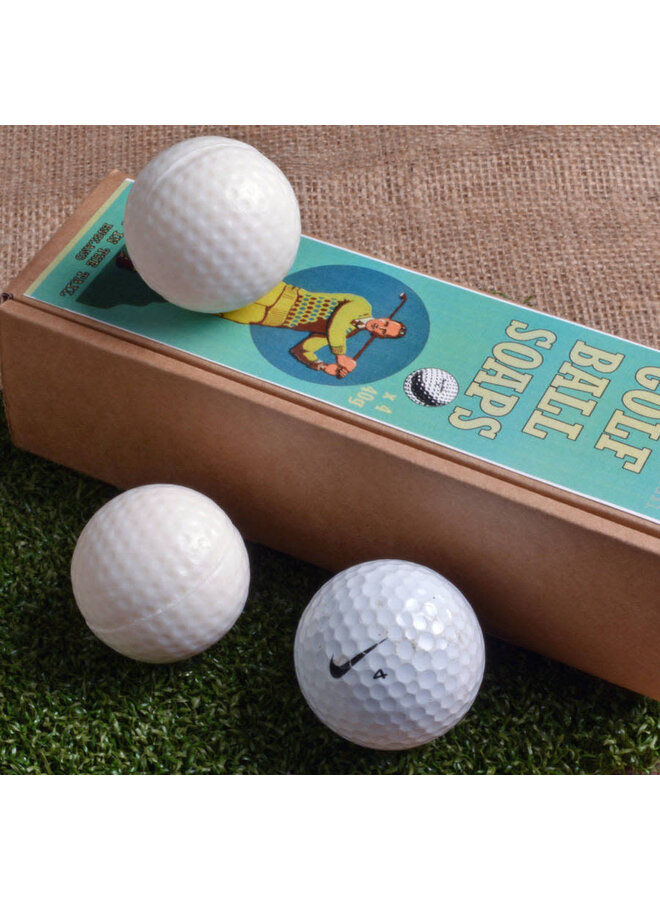 Golf Ball Box of 4 Soaps