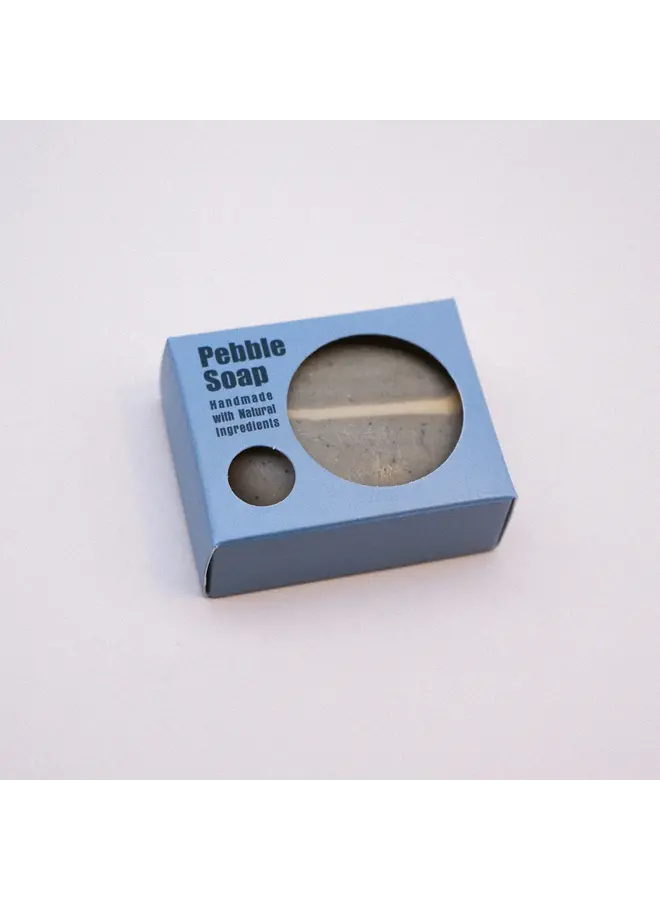 Pebble Soap Grey with Stripe Design 03