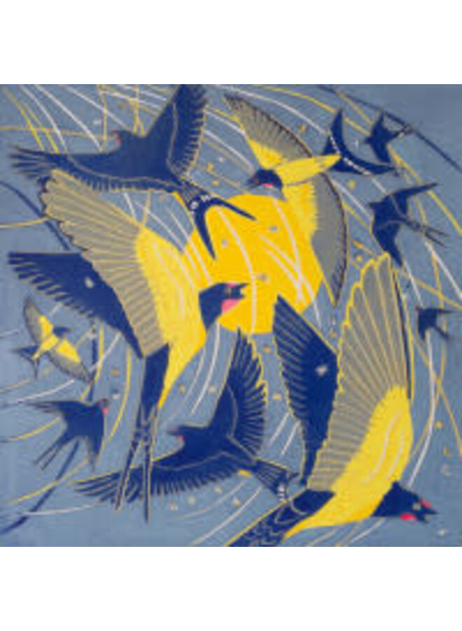 Migration square card by Annie Soudain