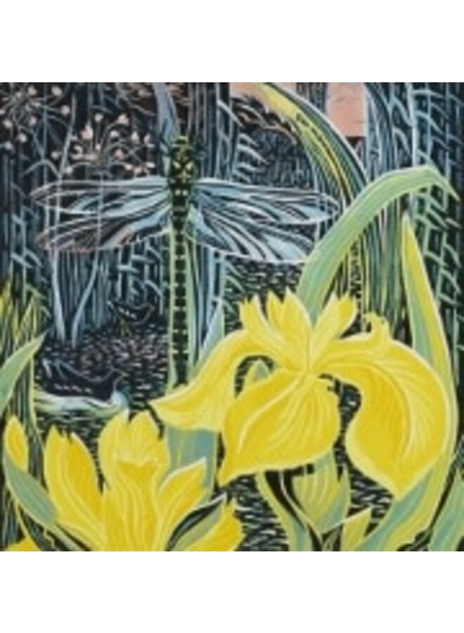 Canal Bank square card by Annie Soudain
