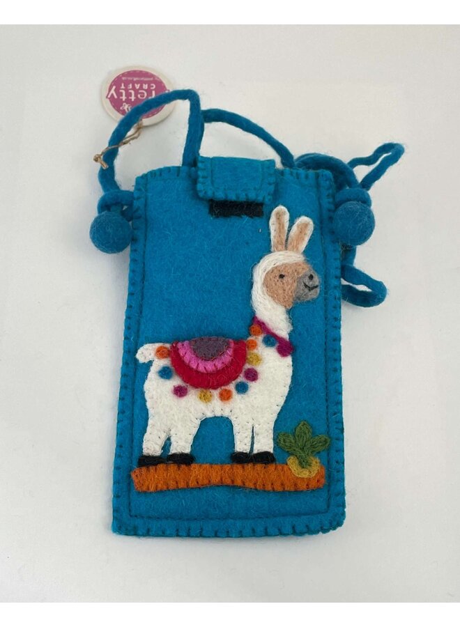 Llama Felt Phone Strap Bag 88