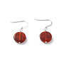Red Pennies Glass Earrings 04