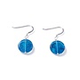 Aqua Pennies Glass Earrings 06