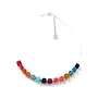 Rainbow Agate Cubes Links Necklace