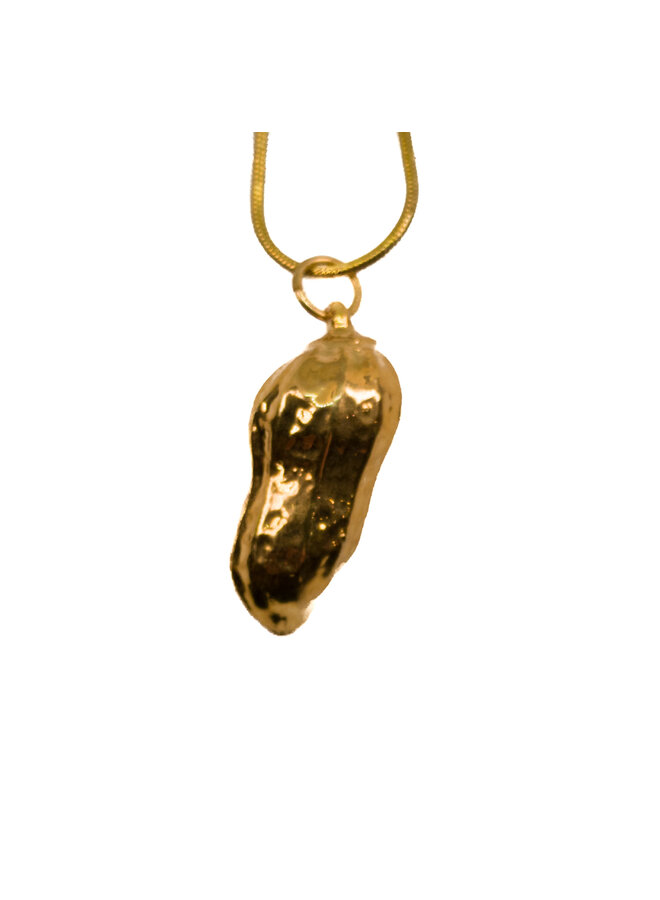 Peanut gold  pendant 17