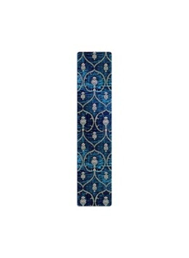 Marque-page en velours bleu