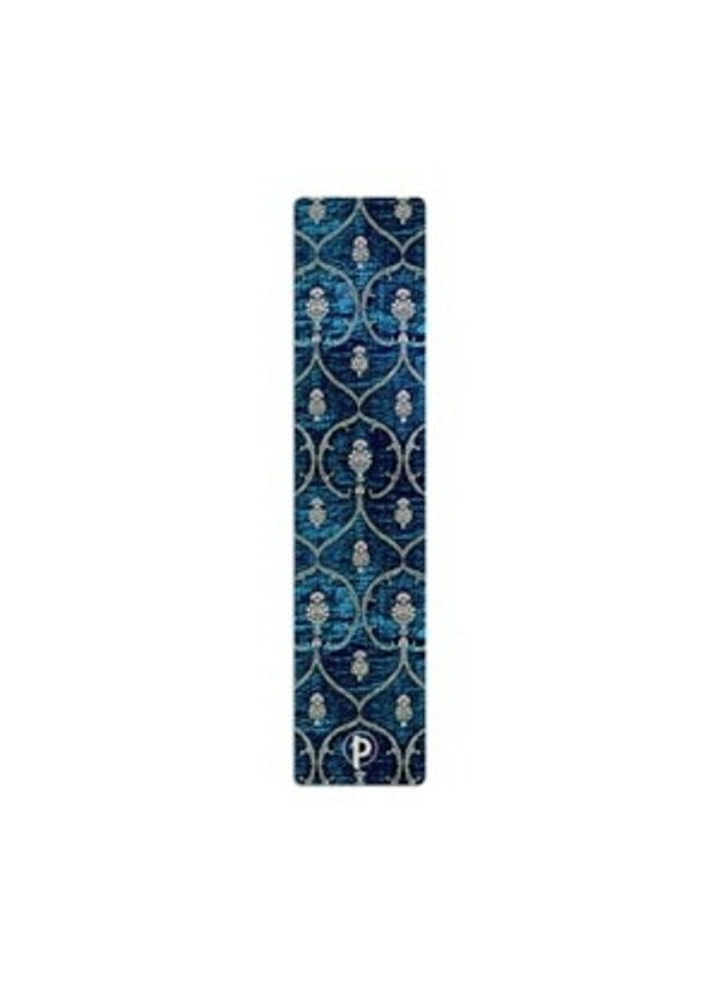 Marque-page en velours bleu