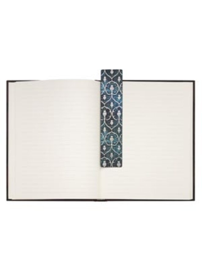 Marque-page en velours bleu