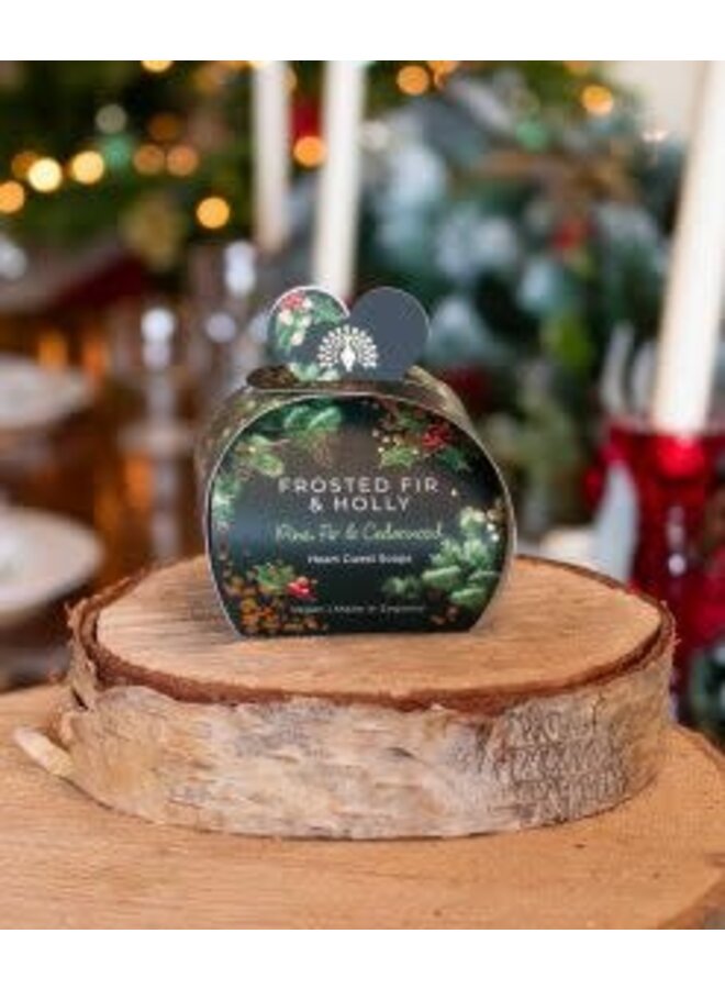 Frosted Fir and Holly x 3 Guest Soaps