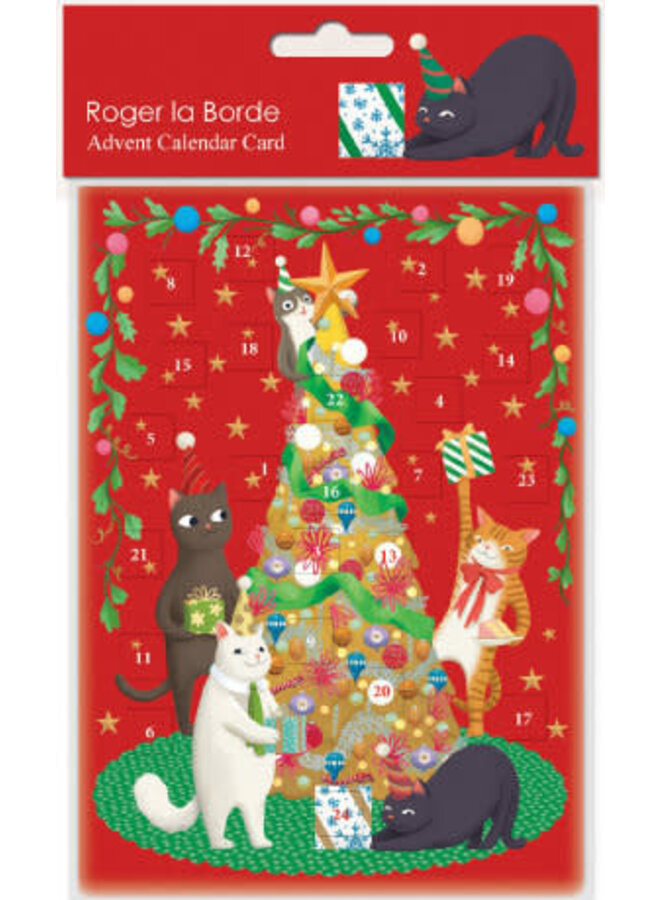 Cats Advent Calendar Card by Potter