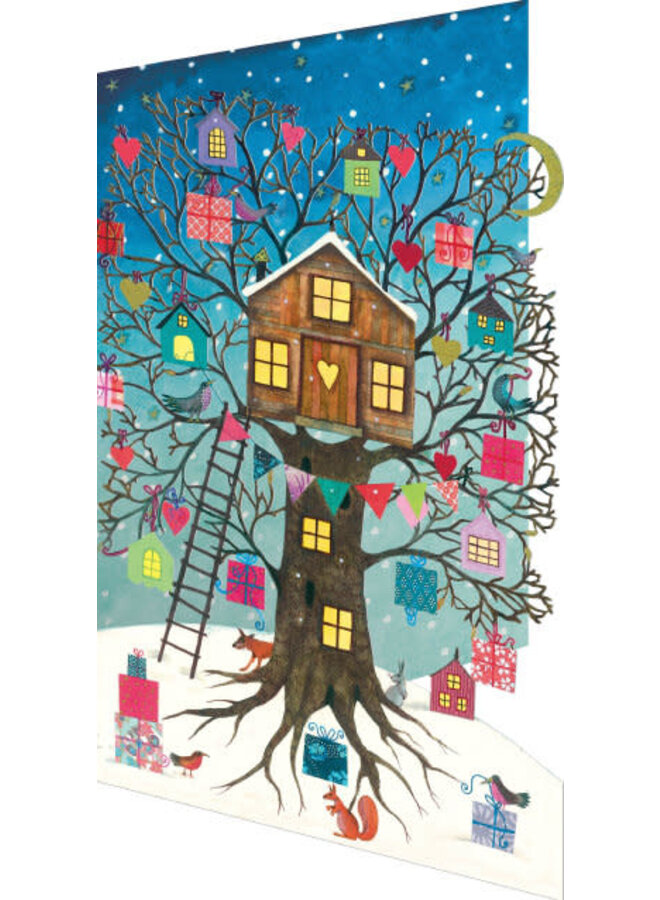 Treehouse with Blue Sky Laser cut card by Ray