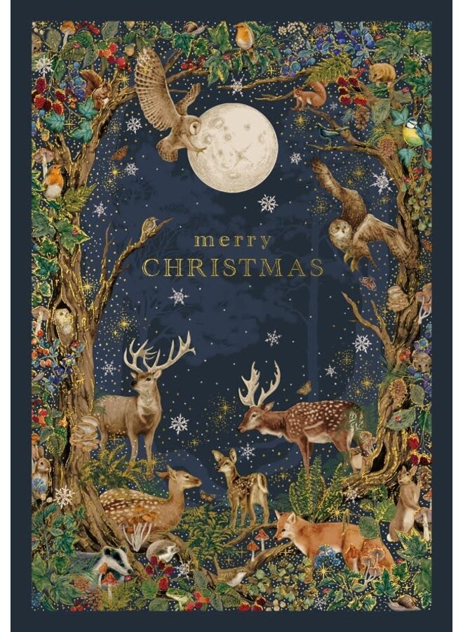 Carte de Noël « Dans la forêt »
