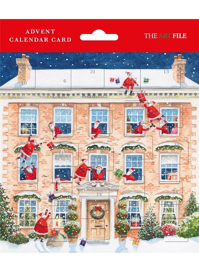 Christmas House Advent Card