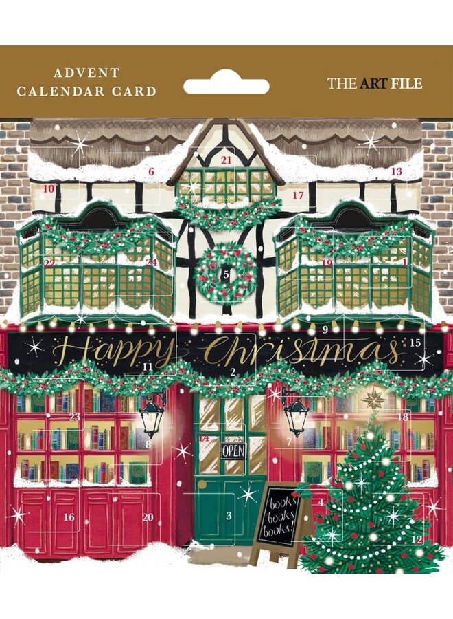 Weihnachts-Adventskarte aus der St. Nicholas Street