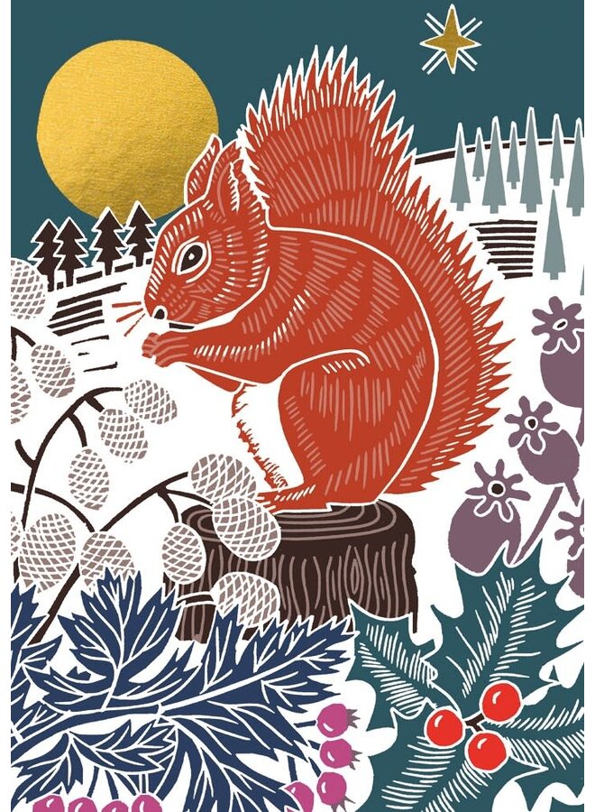 Squirrel Card by Kate Heiss