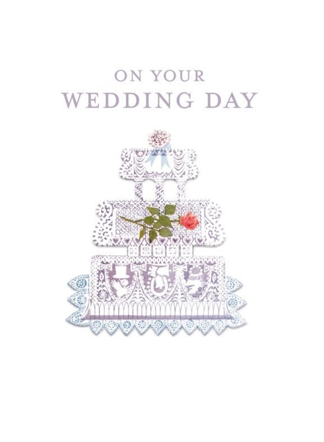 Hochzeitstorte Karte V & A
