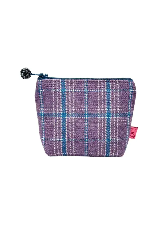 Heather Check Mini Coin Purse 0013