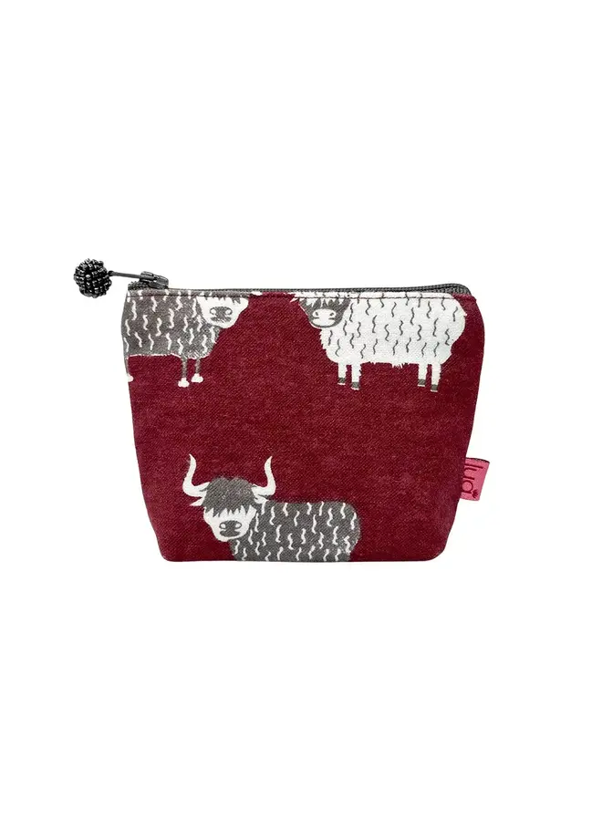 Highland Cattle Mini Coin Purse 0014 Water Street Gallery