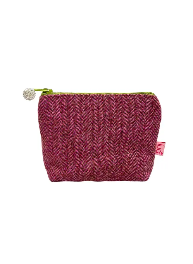 Мини-кошелек для монет Pink Herrinbone 0017