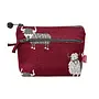 Porte-monnaie rouge à deux fermetures éclair Highland Cattle 0027