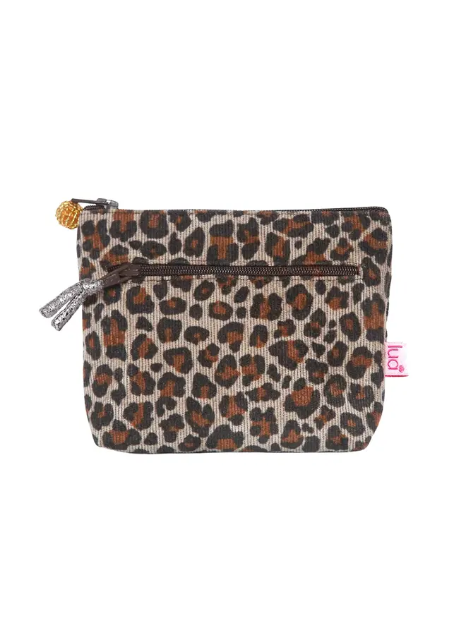Leopard Two Zip Purse 0026
