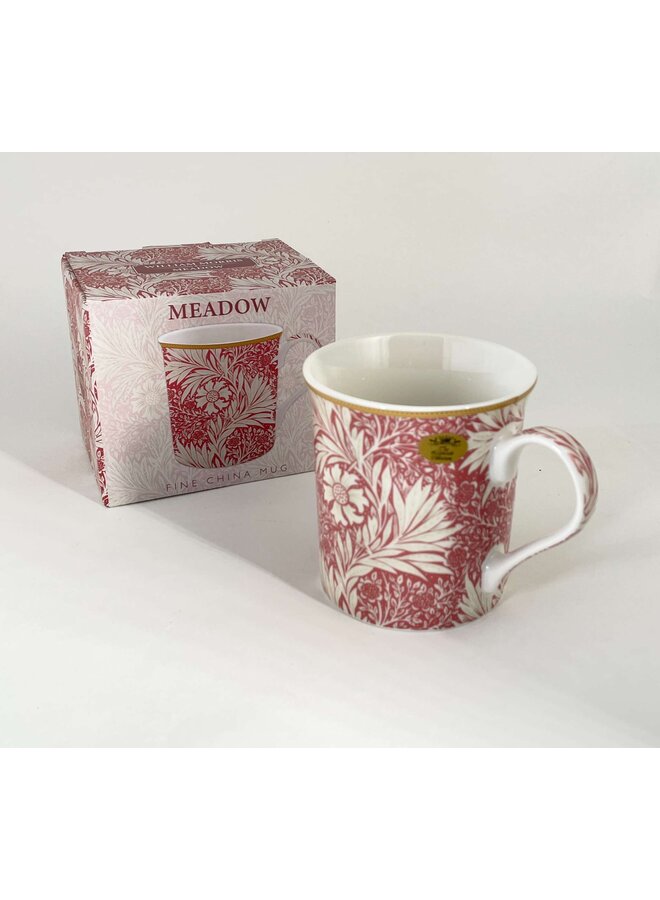 Tasse rouge prairie de William Morris