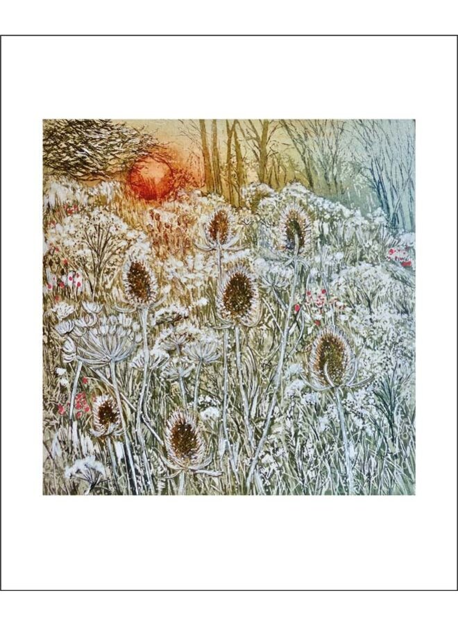 Milk Came Frozen Home Card by Sally Winter