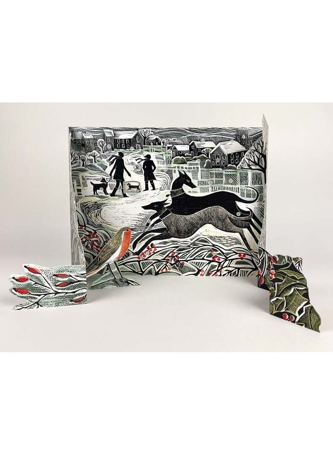 Advent Calendar Whippet Wonderland by Angela Harding